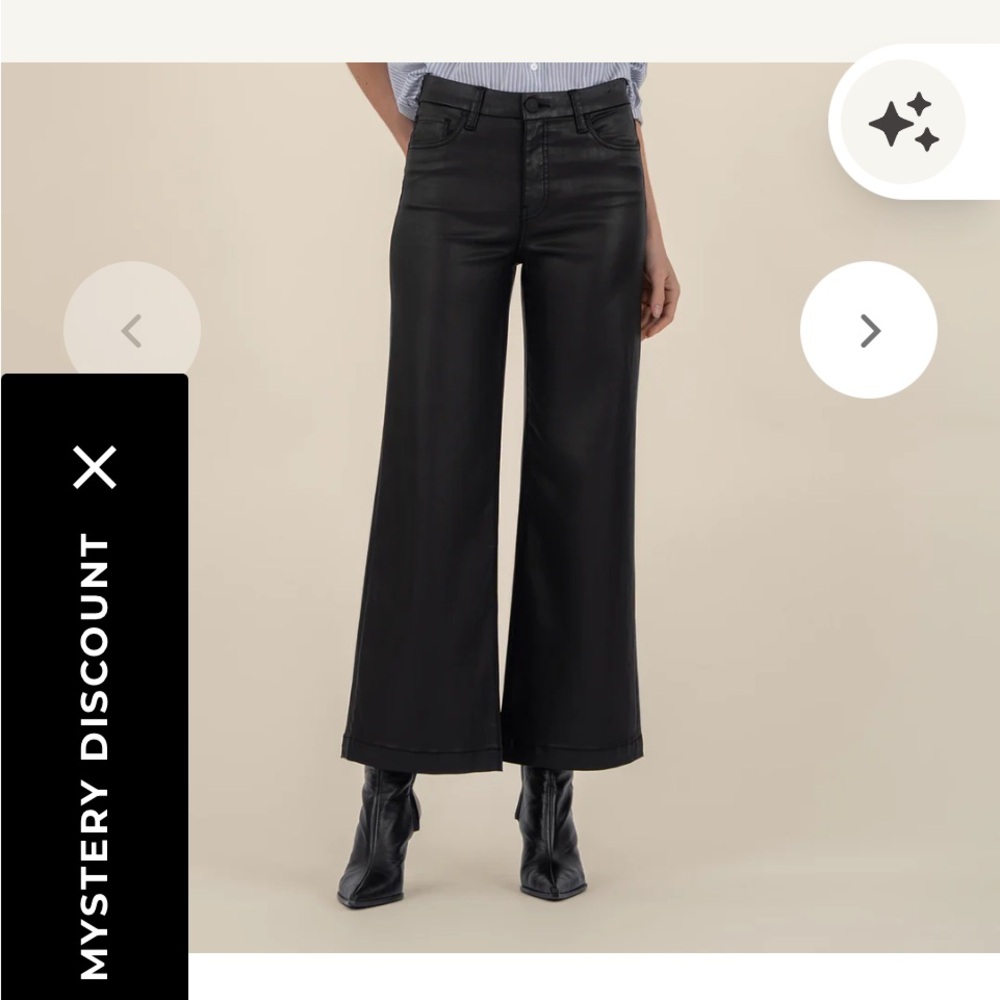 Kut from the Kloth Black Wide Leg Pants